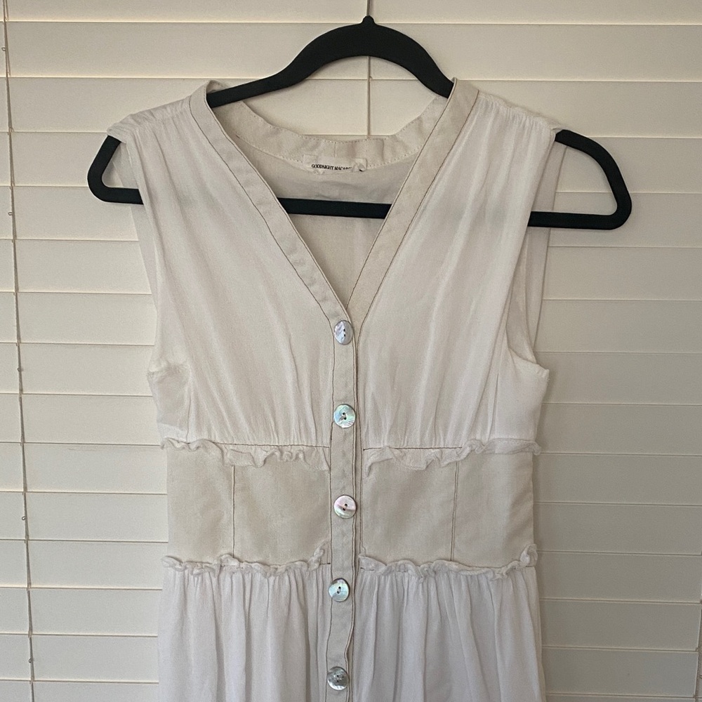 Goodnight Macaroon Cream Sleeveless Midi Dress